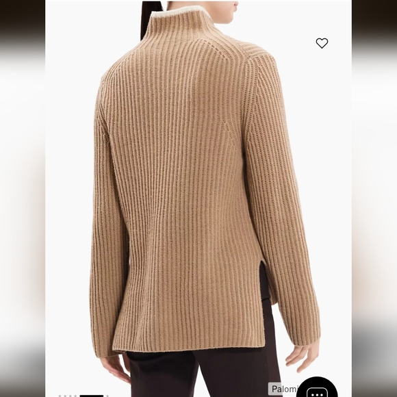 Theory Wool/Cashmere Turtleneck Rib-Knit Sweater size S - Picture 2 of 9
